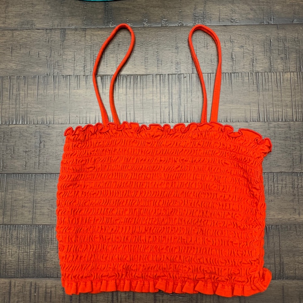Red crop top